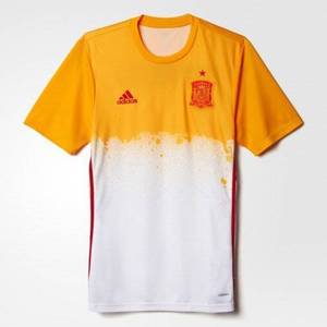 16-17 Spain (FEF) Pre-Match Shirt - WHITE/Yellow