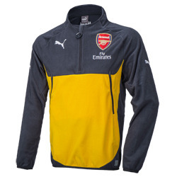 16-17 Arsenal Training Fleece Top - Grey