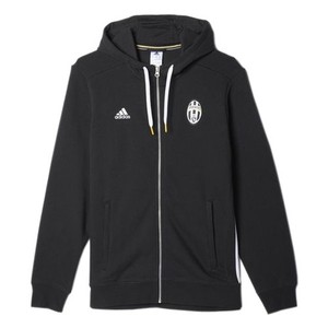 [해외][Order] 16-17 Juventus 3 Stripe Hooded Zip - Black/White