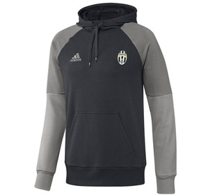 [해외][Order] 16-17 Juventus Hooded Sweat Top - Dark Grey/Solid Grey/Solid Grey