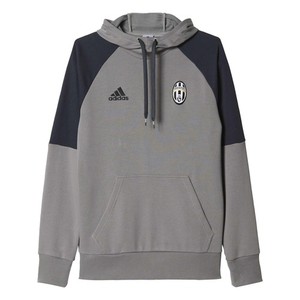 [해외][Order] 16-17 Juventus Hooded Sweat Top - Solid Grey/Dark Grey
