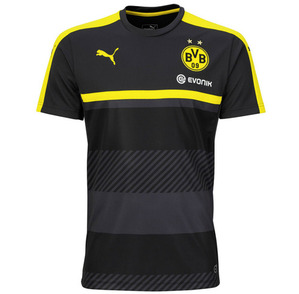 [해외][Order] 16-17  Borussia Dortmund(BVB) Training Jersey - Black/Cyber Yellow