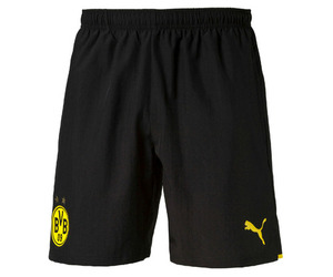 [해외][Order] 16-17  Borussia Dortmund(BVB)  Woven Shorts With Pockets and Inner - Black/Cyber Yellow