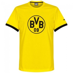 [해외][Order] 16-17  Borussia Dortmund(BVB) Badge Tee - Black/Cyber Yellow