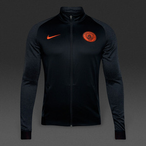 [해외][Order] 16-17 Manchester City Boys Dry Strike Track Jacket (Black/Team Orange/Team Orange) - KIDS