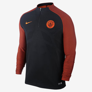 [해외][Order] 16-17 Manchester City Strike Drill Top - Black/Team Orange/Team Orange