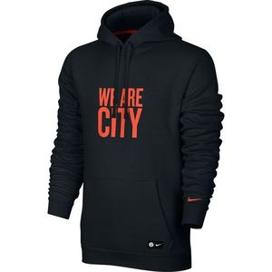 [해외][Order] 16-17 Manchester City NSW Hoodie Crest - Black/Team Orange/Team Orange