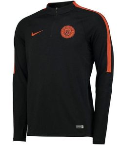 [해외][Order] 16-17 Manchester City Drill Top Squad - Black/Team Orange/Team Orange