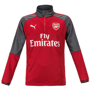 17-18 Arsenal 1/4 Training Top - Red