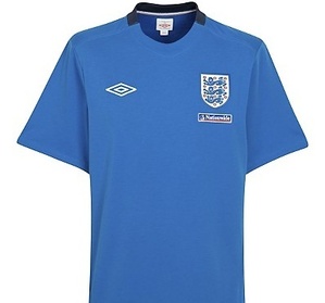[Order]England Match Day Media T-Shirt 2010/11 - Victoria Blue/Dark Navy - Kids