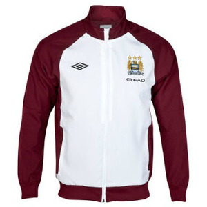 [Order] 12-13 Manchester City Training Woven Jacket - White/Maroon