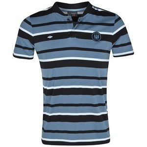 [Order] 12-13 Manchester City Yarn Dye Stripe Polo - Black/China Blue/BabyBlue