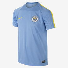 [해외][Order] 16-17 Manchester City Boys Dry Squad Top (Field Blue/Opti Yellow) - KIDS