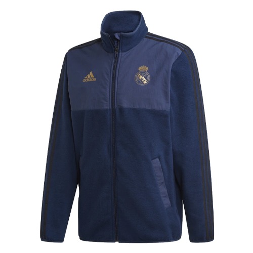 [해외][Order] 19-20 Real Madrid SSP Fleece Jacket - Night Indigo/Black/Dark Football Gold