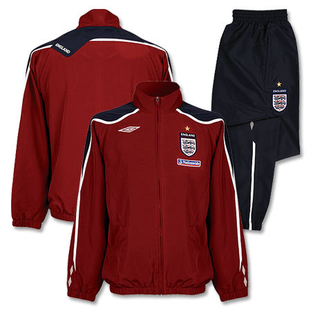 08-09 England Training Bench Woven Suit