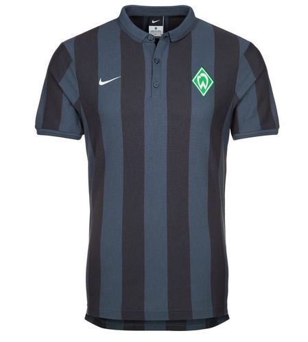 [Order] 14-15 Werder Bremen Authentic League Polo Shirt - Black