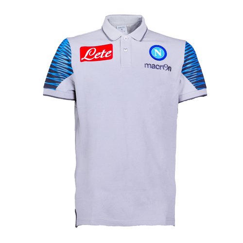 [Order] 14-15 Napoli Official Cotton Polo Shirt (Light Grey) - KIDS