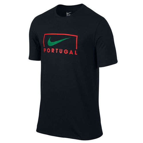[해외][Order] 16-17 Portugal(FPF) Swoosh Portugal Tee - Black