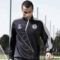 09-10 Chelsea UCL Training Top - Dark Navy/Silver/White