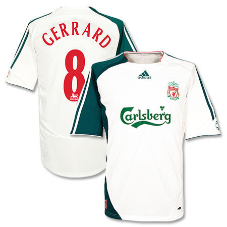 06-07 Liverpool 3rd + 8 GERRARD + Premier League Patch(Size:M)