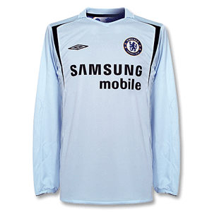 05-06 Chelsea Centenary Away L/S + 22 GUDJOHNSEN + 04-05 FAPL Chmapion Patch(For 05-06 Chelsea) (Size:M)