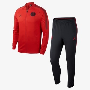 [해외][Order] 18-19 Paris Saint Germain(PSG) Dry-Fit Squard Track Suit - Red/Black (JORDAN X)