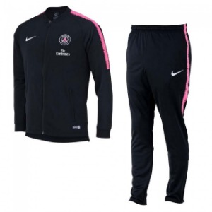 [해외][Order] 18-19 Paris Saint Germain(PSG) Dry Squard Track Suit - Black/Black/Hyper Pink/White