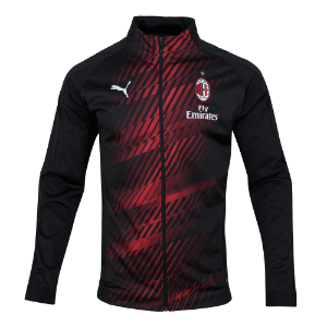 19-20 AC Milan Stadium Jacket - Black