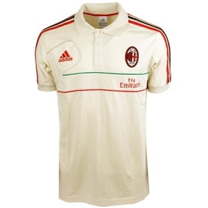 [Order] 12-13 AC Milan Training Polo Shirt - Bone