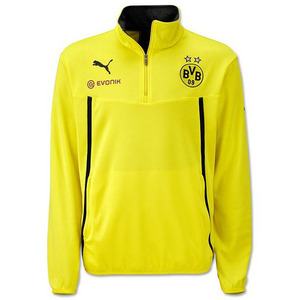 [Order] 13-14 Borussia Dortmund Boys Half Zip Training Top (Yellow) - KIDS