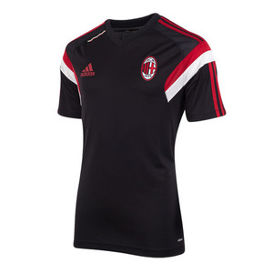 [Order] 14-15 AC Milan Home Training Shirt Boys (Black) - KIDS