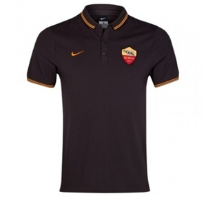 [해외][Order] 14-15 AS Roma Authentic League Polo Shirt - Black