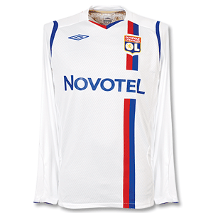 08-09 Olympic Lyonnais Home L/S (Champions League)(Player Jersey)
