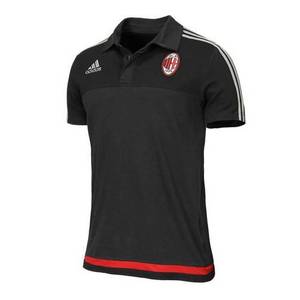 [해외][Order] 15-16 AC Milan Training Polo - Black/Solid Grey/Victory Red