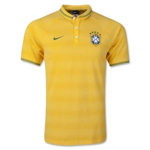 [Order] 14-15 Brasil (CBF) Authentic League Polo Shirt - Yellow