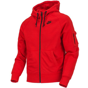AS NIKE AW77 FT(French Terry) FZ(FullZip) HOODY - Red