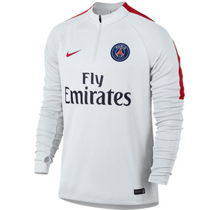 [해외][Order] 16-17 Paris Saint-Germain Boys Squad Drill Top(White/University Red) - KIDS
