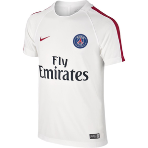[해외][Order] 16-17 Paris Saint-Germain Boys Squad Top (White/University Red) - KIDS