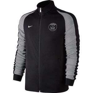 [해외][Order] 16-17 Paris Saint-Germain  NSW N98 Track Jacket Authentic - Black/Metallic Silver
