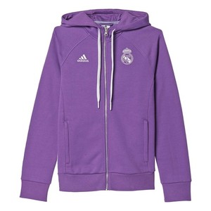 [해외][Order] 16-17 Real Madrid  3 Stripe Hood Zip - Ray Purple/Crystal White