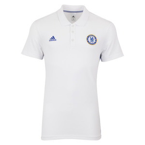 [해외][Order] 16-17 Chelsea(CFC) 3 Stripe Polo - White/Chelsea Blue