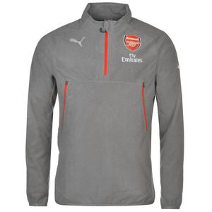 [해외][Order] 16-17 Arsenal Boys Fleece With Sponsor(Steel Gray) - KIDS