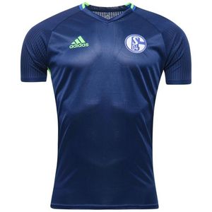 [해외][Order] 16-17 Schalke 04 Training Jersey - Dark Blue/Solar Green
