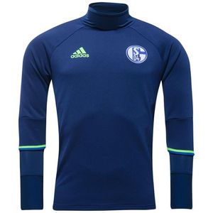 [해외][Order] 16-17 Schalke 04 Training Top - Dark Blue/Solar Green