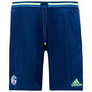 [해외][Order] 16-17 Schalke 04 Training Shorts - Dark Blue/Solar Green