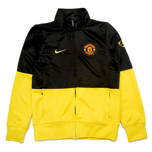 09-10 Manchester United Line-Up Jacket(Yellow/Champions League)