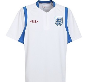 [Order]England World Cup Training Polo 2010/11 - White/Victoria Blue