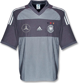 01-03 Germany Authetic Away (Benz Spon Ver/Player Issue/Dual Layer)+ 18 DIESLER + 2002 W/C Patch(Size:M)