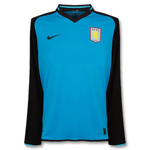08-09 Aston Villa Away L/S (Authentic /Player Issue) (Size:L)