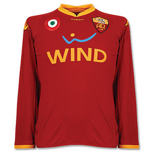 07-08 AS Roma Home L/S(Player Issue Version) + 8 AQUILANI